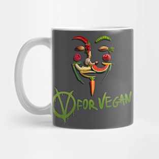 V for Vegan Mug